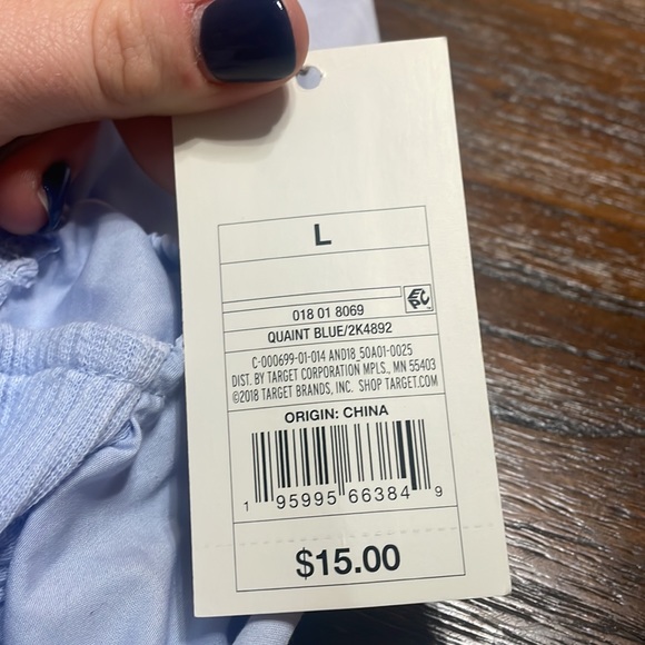 Light blue ruffle sleeve top from target - Picture 3 of 3